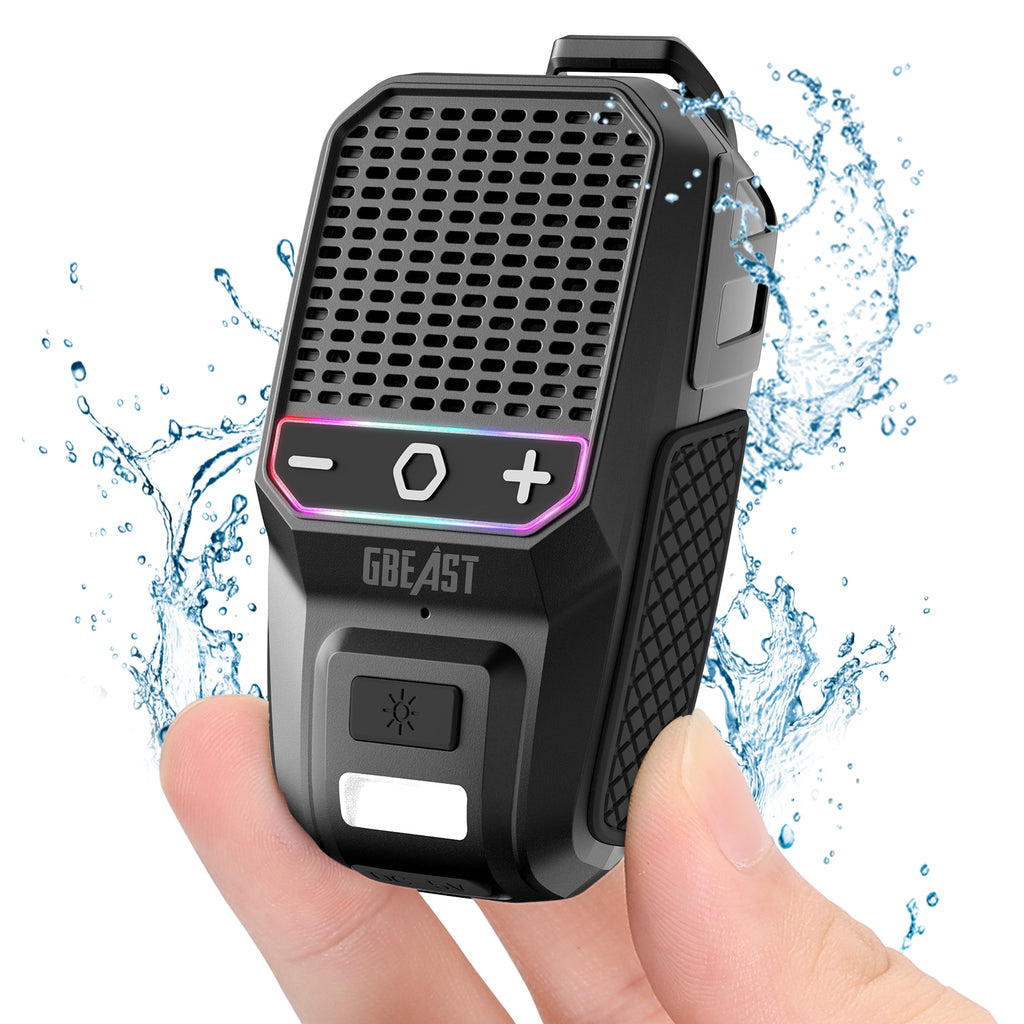 MOKPR Wearable Bluetooth Speaker, Clip-On IPX6 Waterproof